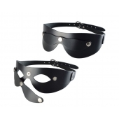 Черная кожаная маска  Новичок - Sitabella - купить с доставкой в Сызрани