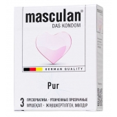 Супертонкие презервативы Masculan Pur - 3 шт. - Masculan - купить с доставкой в Сызрани