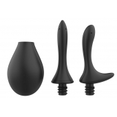 Черный анальный душ Nexus Anal Douche Set с 2 сменными насадками - Nexus Range - купить с доставкой в Сызрани