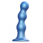 Голубая насадка Strap-On-Me Dildo Plug Balls size S - Strap-on-me - купить с доставкой в Сызрани