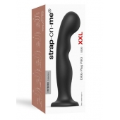 Черная насадка Strap-On-Me Dildo Plug P G size XXL - Strap-on-me - купить с доставкой в Сызрани