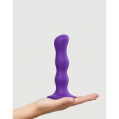 Фиолетовая насадка Strap-On-Me Dildo Geisha Balls size M - Strap-on-me - купить с доставкой в Сызрани