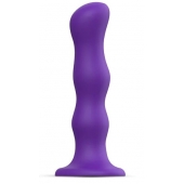 Фиолетовая насадка Strap-On-Me Dildo Geisha Balls size M - Strap-on-me - купить с доставкой в Сызрани