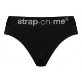 Черные трусики для насадок Heroine Lingerie Harness - size L - Strap-on-me - купить с доставкой в Сызрани