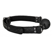 Черный кляп-шарик BALL GAG DIAMOND - Dream Toys - купить с доставкой в Сызрани
