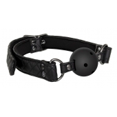Черный кляп-шарик BALL GAG DIAMOND - Dream Toys - купить с доставкой в Сызрани