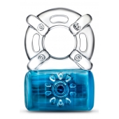 Синее эрекционное виброкольцо Pleaser Rechargeable C-Ring - Blush Novelties - в Сызрани купить с доставкой