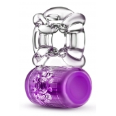 Фиолетовое эрекционное виброкольцо Pleaser Rechargeable C-Ring - Blush Novelties - в Сызрани купить с доставкой