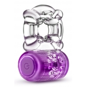 Фиолетовое эрекционное виброкольцо One Night Stand Vibrating C-Ring - Blush Novelties - в Сызрани купить с доставкой