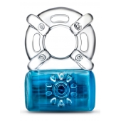 Синее эрекционное виброкольцо One Night Stand Vibrating C-Ring - Blush Novelties - в Сызрани купить с доставкой