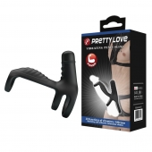 Черная вибронасадка на пенис Vibrating Penis Sling - Baile - в Сызрани купить с доставкой