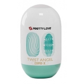 Бирюзовый мастурбатор-яйцо Twist Angel - Baile - в Сызрани купить с доставкой