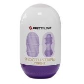 Сиреневый мастурбатор-яйцо Smooth Stripes - Baile - в Сызрани купить с доставкой