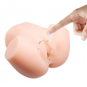 Телесный мастурбатор с 2 тоннелями Dual Vagina and Ass Veronica - Baile - в Сызрани купить с доставкой