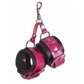 Розово-черный брелок  Наручники - Sitabella - купить с доставкой в Сызрани