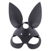 Черная гладкая маска  Зайка  с длинными ушками - Crazy Handmade - купить с доставкой в Сызрани