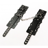 Узорчатые кожаные оковы с регулируемыми ремешками - Crazy Handmade - купить с доставкой в Сызрани