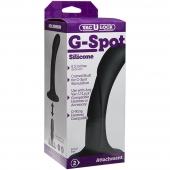 Черная изогнутая насадка Vac-U-Lock G-Spot - 16,5 см. - Doc Johnson - купить с доставкой в Сызрани