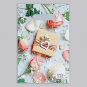 Полиэтиленовый пакет  Подарочек  с вырубной усиленной ручкой - 20 х 30 см. - Сима-Ленд - купить с доставкой в Сызрани