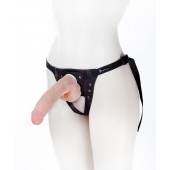 Реалистичный фаллос на поясе Harness - 20,5 см. - LOVETOY (А-Полимер) - купить с доставкой в Сызрани