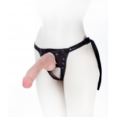 Податливый фаллос на трусиках Harness - 20,5 см. - LOVETOY (А-Полимер) - купить с доставкой в Сызрани