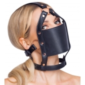 Черный намордник с кляпом-шаром Head Harness With A Gag - Orion - купить с доставкой в Сызрани