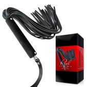 Черная кожаная плеть-флоггер - 84 см. - Notabu - купить с доставкой в Сызрани