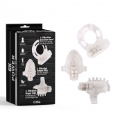 Набор из 3 прозрачных эрекционных колец с вибрацией Teasers Ring Kit - Chisa - в Сызрани купить с доставкой