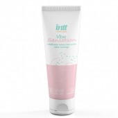 Лубрикант на водной основе Vibe Sensation с клубничным вкусом и легким вибрирующим эффектом - 50 гр. - INTT - купить с доставкой в Сызрани