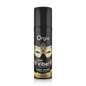 Съедобный гель Dual Vibe Pina Colada с эффектом вибрации и вкусом коктейля пина колада - 15 мл. - ORGIE - купить с доставкой в Сызрани