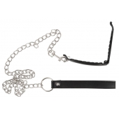 Зажим для половых губ с поводком Pussy Clamp With A Leash - Orion - купить с доставкой в Сызрани
