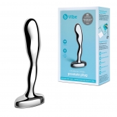 Стальной стимулятор простаты Stainless Steel Prostate Plug - 11,5 см. - b-Vibe - в Сызрани купить с доставкой