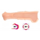 Телесная фантазийная насадка на член Cock Sleeve Size L - KOKOS - в Сызрани купить с доставкой