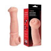 Телесная фантазийная насадка на член Cock Sleeve Size L - KOKOS - в Сызрани купить с доставкой