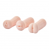 Набор из 3 мастурбаторов The Girl Next Door Tina - Dream Toys - в Сызрани купить с доставкой
