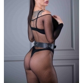 Черный кожаный пояс Sex Game - БДСМ Арсенал - купить с доставкой в Сызрани