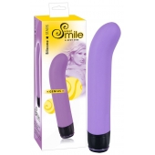 Фиолетовый вибратор G-точки Smile Genius - 20 см. - Orion