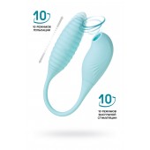 Голубое виброяйцо с вакуум-волновым стимулятором клитора Roow - JOS
