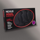 Набор из 3 массажеров простаты чёрного цвета NEXUS ANAL STARTER KIT - Nexus Range - в Сызрани купить с доставкой