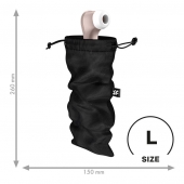 Черный мешочек для хранения игрушек Treasure Bag L - Satisfyer - купить с доставкой в Сызрани