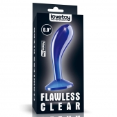 Синяя анальная втулка Flawless Clear Prostate Plug 6.0 - 15 см. - Lovetoy - в Сызрани купить с доставкой