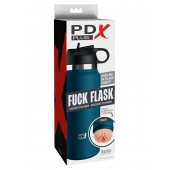 Мастурбатор-вагина в синей колбе F*ck Flask - Pipedream - в Сызрани купить с доставкой