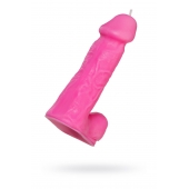 Розовая свеча в форме пениса - 13 см. - Pecado - купить с доставкой в Сызрани