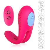 Розовое виброкольцо с пультом ДУ - I-MOON - в Сызрани купить с доставкой