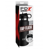 Черный мастурбатор в виде бутылки Fap Flask - Pipedream - в Сызрани купить с доставкой