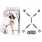 Леопардовая фиксация на матрас для рук и ног Classic Bedspreader - Lux Fetish - купить с доставкой в Сызрани
