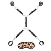 Леопардовая фиксация на матрас для рук и ног Classic Bedspreader - Lux Fetish - купить с доставкой в Сызрани