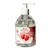 Лубрикант на водной основе Love Protection Raspberry с ароматом малины - 300 мл. - Lola Games - купить с доставкой в Сызрани