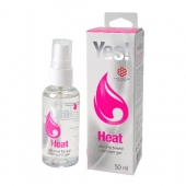 Возбуждающая силиконовая вагинальная смазка Yes Heat - 50 мл. - Sitabella - купить с доставкой в Сызрани