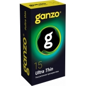 Прозрачные ультратонкие презервативы Ganzo Ultra thin - 15 шт. - Ganzo - купить с доставкой в Сызрани